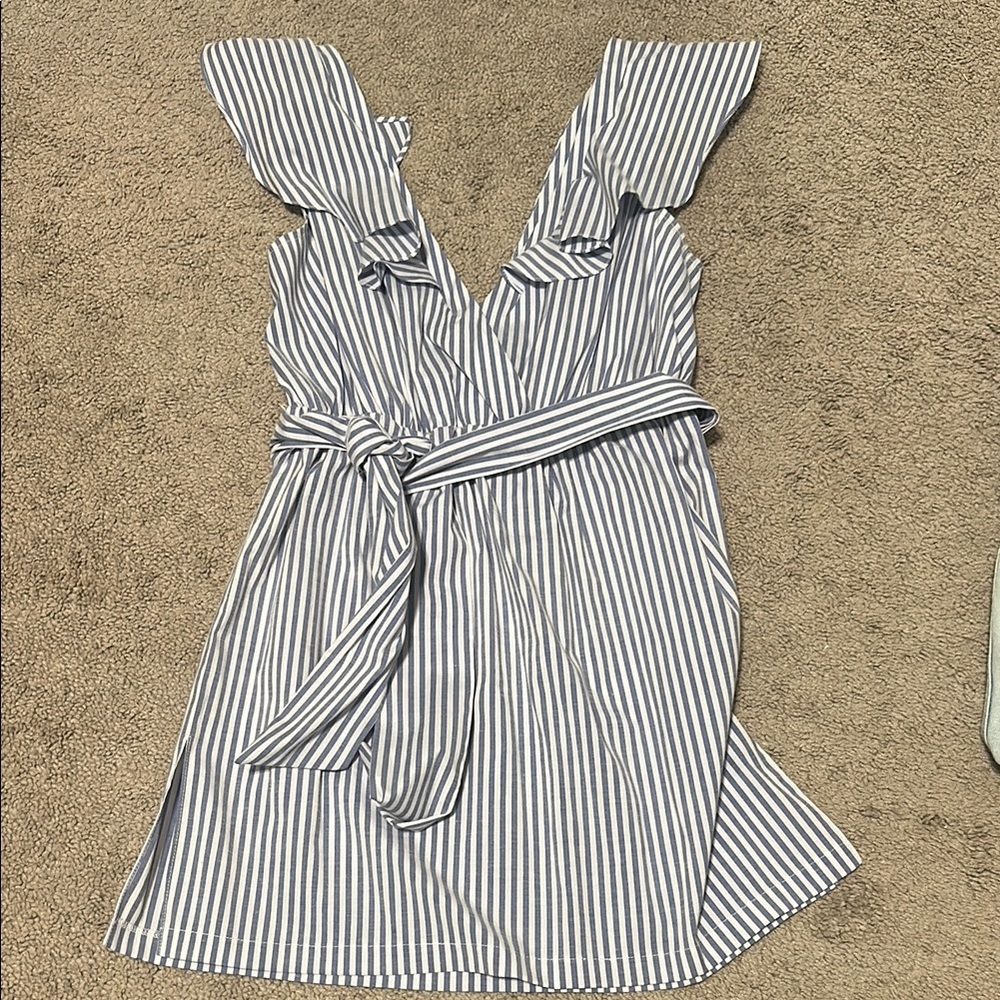 ASOS Blue and White Striped Fabric